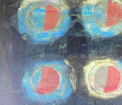 Childhoods #2, black, blue, red, yellow, dark, bright, primary colors