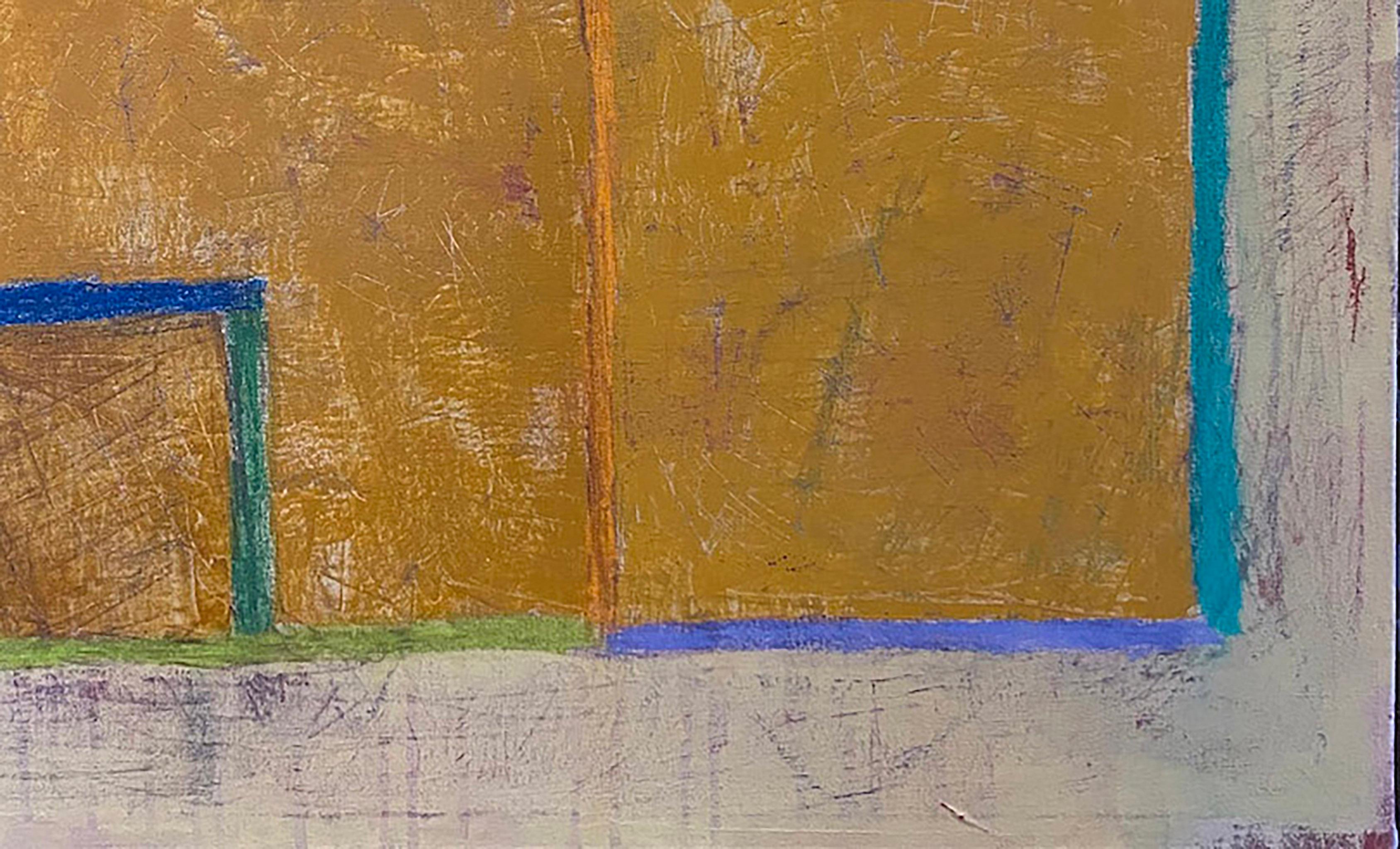 Chiesa, pittura astratta, pittura di paesaggio, acrilico su tela, colorato - Painting Espressionismo astratto di Ted Dixon