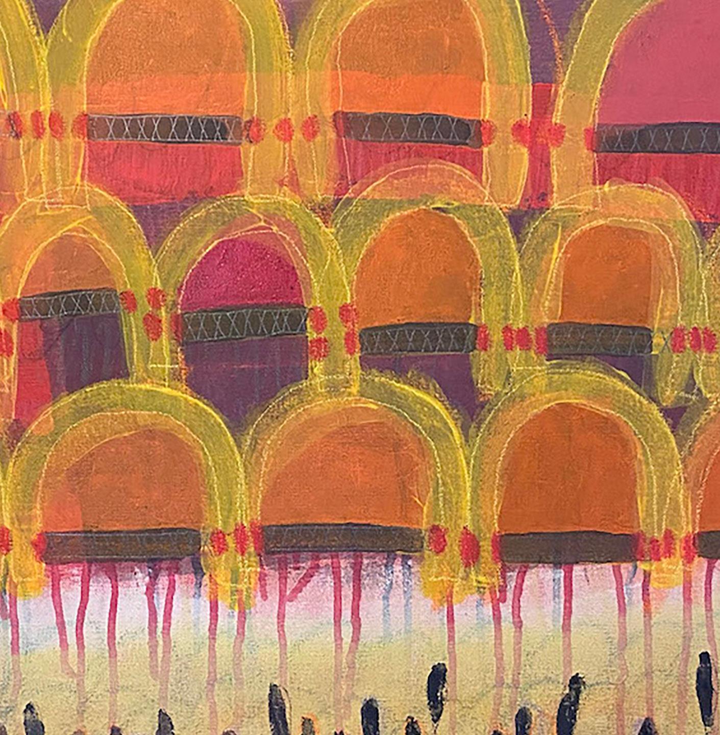 Assistenza sanitaria, Pittura astratta, acrilico su tela, colorato, motivi - Painting Espressionismo astratto di Ted Dixon