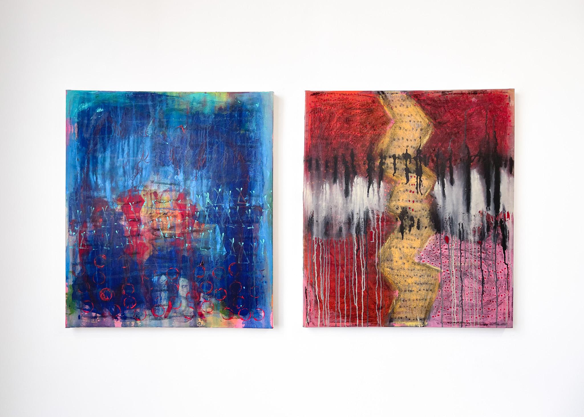 Acryl auf Leinwand

Diese Reihe von Kunstwerken erweitert Dixons unerschütterliches Engagement für die Möglichkeiten und die Kraft der Abstraktion. Achtzehn Merkmale
aktuelle Gemälde, die durch die Lektüre von The 1619 Project: A New Origin Story