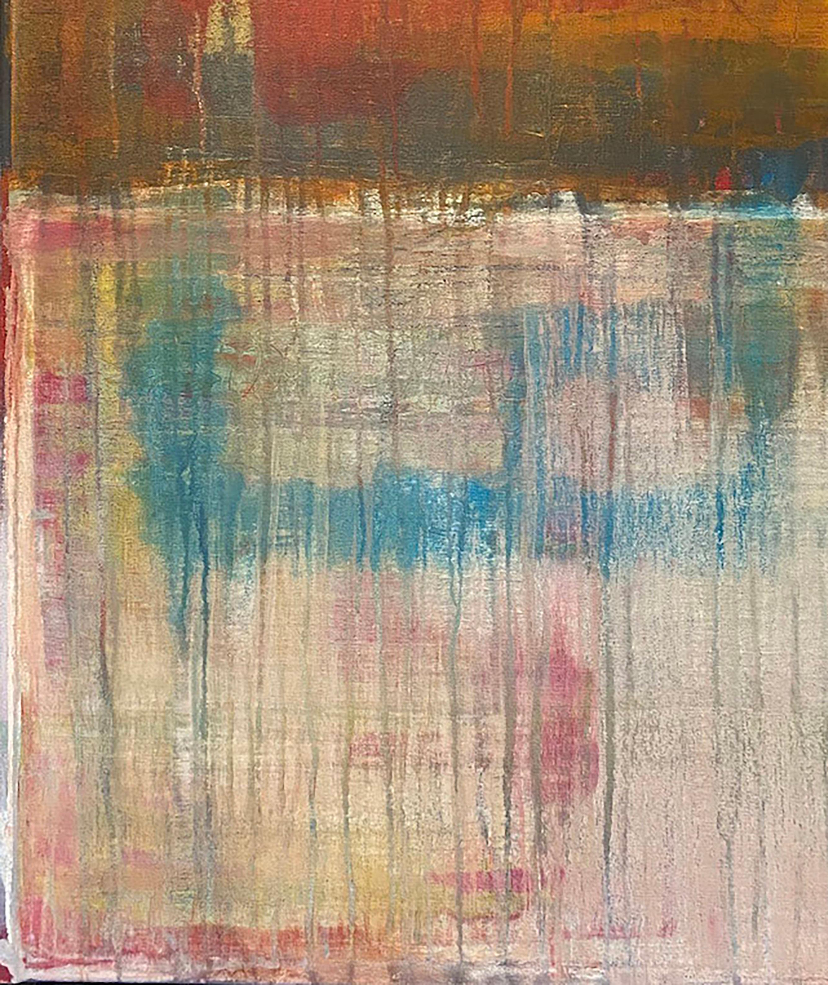 Musica, Pittura astratta, acrilico su tela, colorato, campo di colore - Painting Espressionismo astratto di Ted Dixon