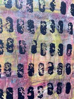 Orígenes, Pintura abstracta, acrílico sobre lienzo, colorido