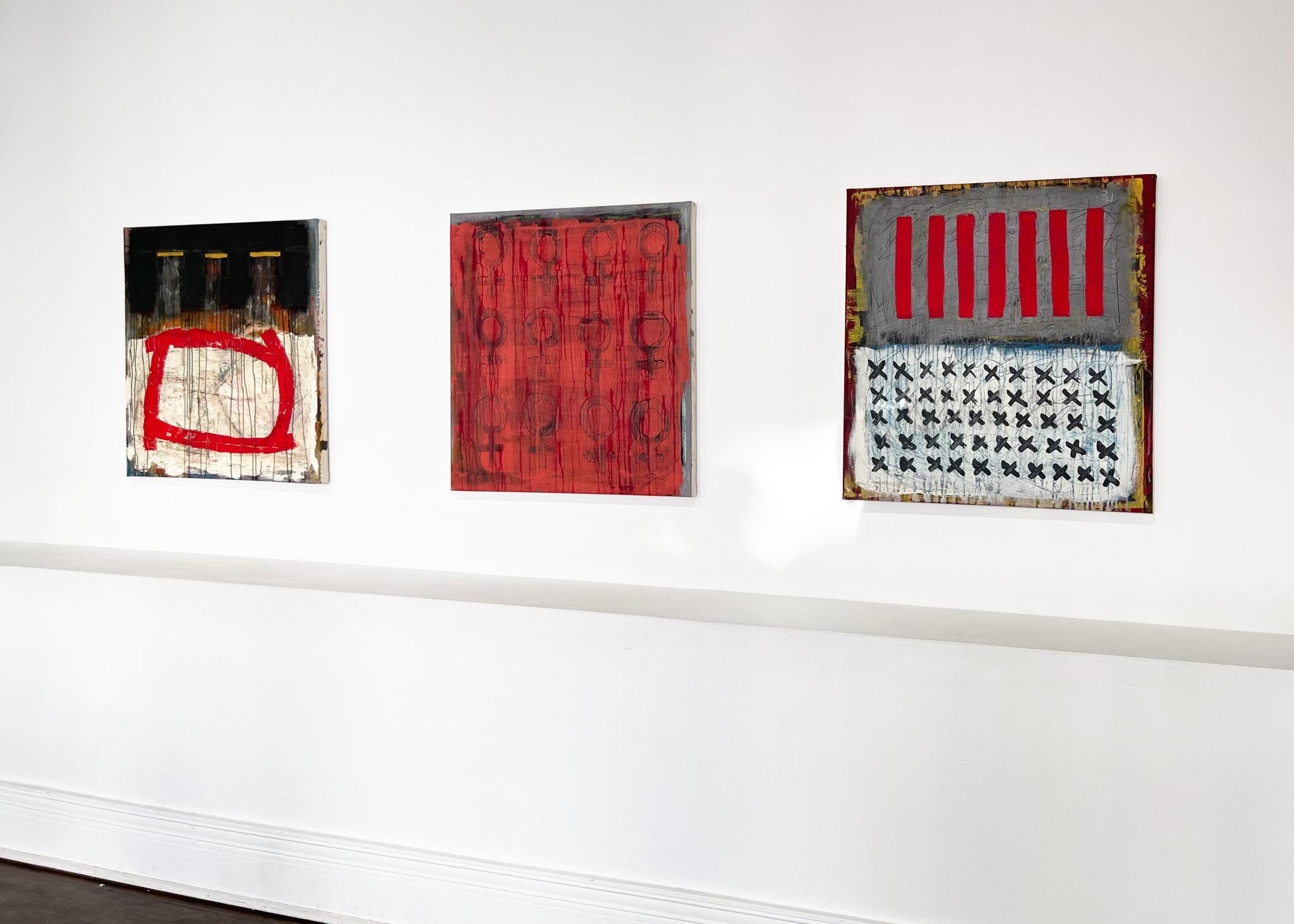 Acryl auf Leinwand

Diese Reihe von Kunstwerken erweitert Dixons unerschütterliches Engagement für die Möglichkeiten und die Kraft der Abstraktion. Achtzehn Merkmale
aktuelle Gemälde, die durch die Lektüre von The 1619 Project: A New Origin Story