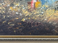 Oil Painting of Children Playing on Summers Day in the English Countryside