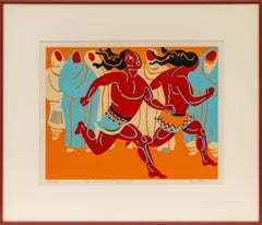 San Geronimo Day Races 62/100, Colored Lithograph by Ted Egri