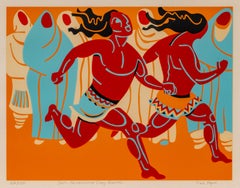 San Geronimo Day Races 62/100, Colored Lithograph by Ted Egri