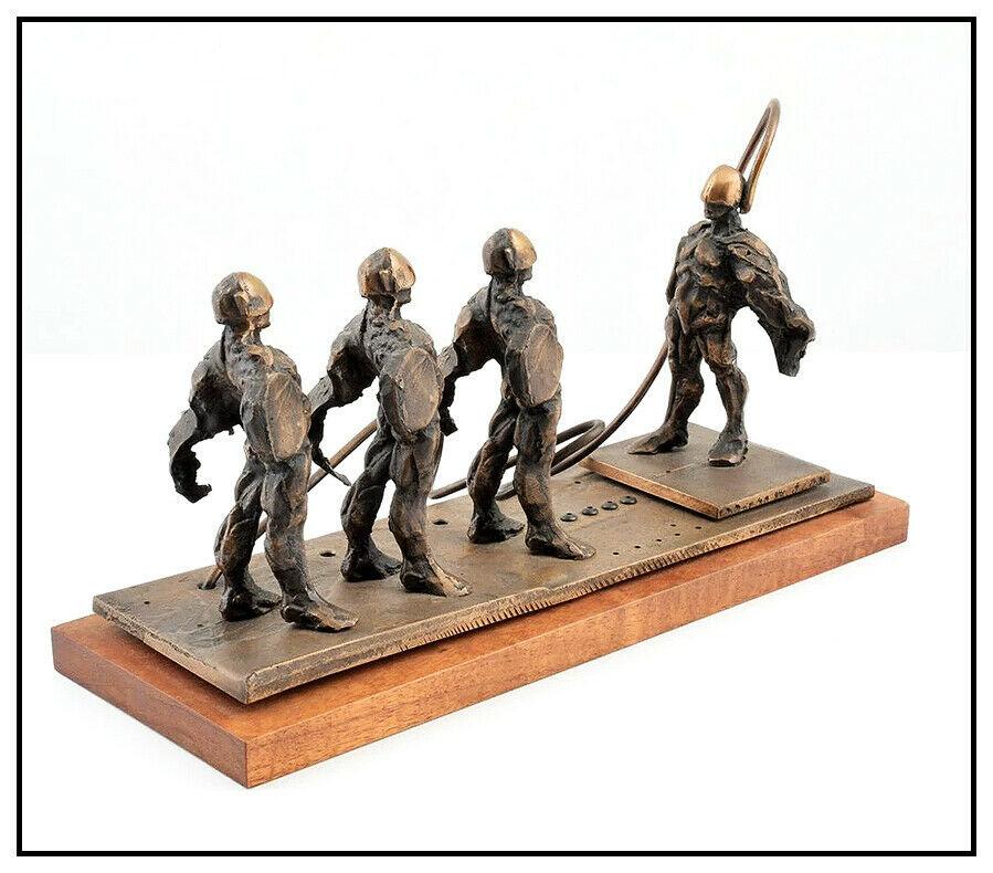 Ted Gall Authentic & Original Bronze Sculpture, listed with the Submit Best Offer option

Accepting Offers Now:  Here we have something that is very rare to find, a Full Round Bronze Sculpture by Ted Gall titled "Army of 3 Original", that retails