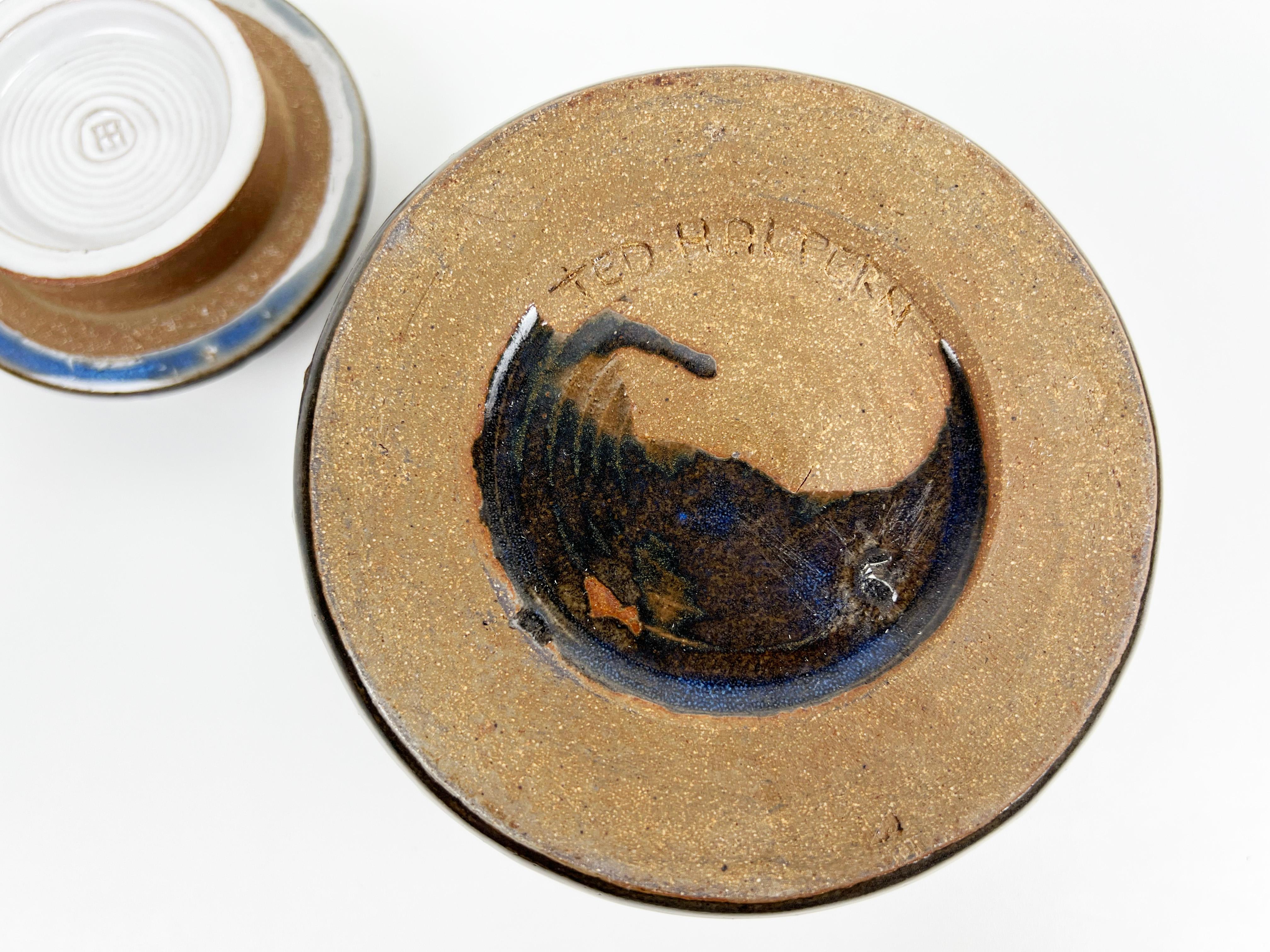 Ted Halpern Ceramic Stoneware Lidded Jar For Sale 4