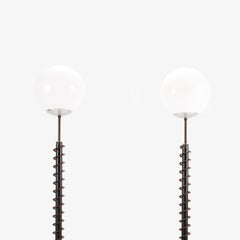Floor Lamp Metal Touch Control with Globe