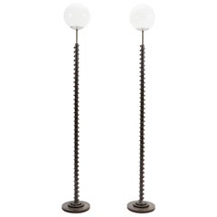 Floor Lamp Metal Touch Control with Globe