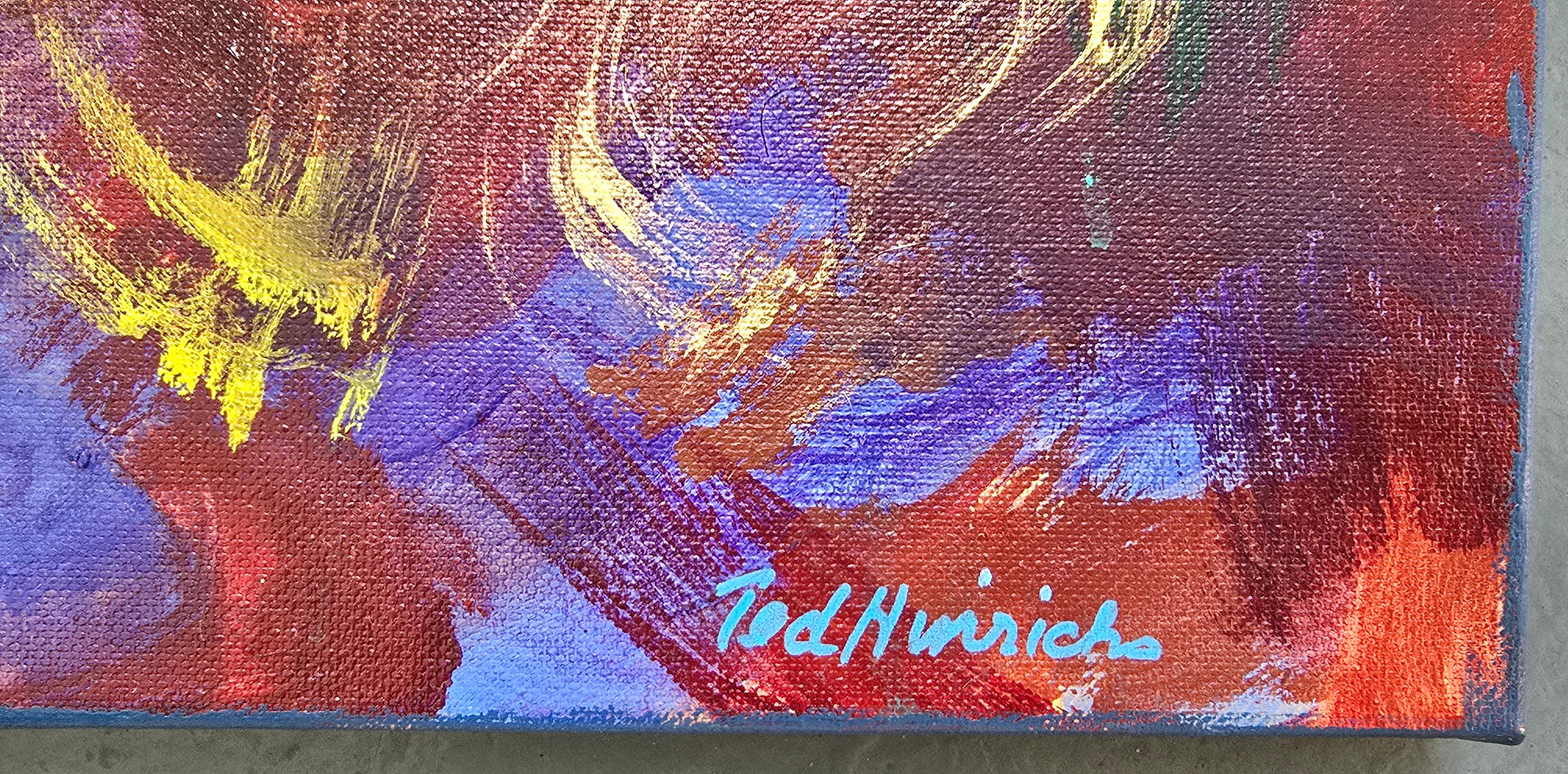 Discovering Red (Gestural Abstraction, Red, Green, Blue, Gold, ~35% OFF) im Angebot 4