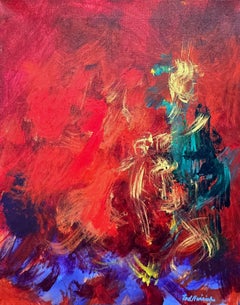 Discovering Red (Gestural Abstraction, Red, Green, Blue, Gold, ~35% OFF)