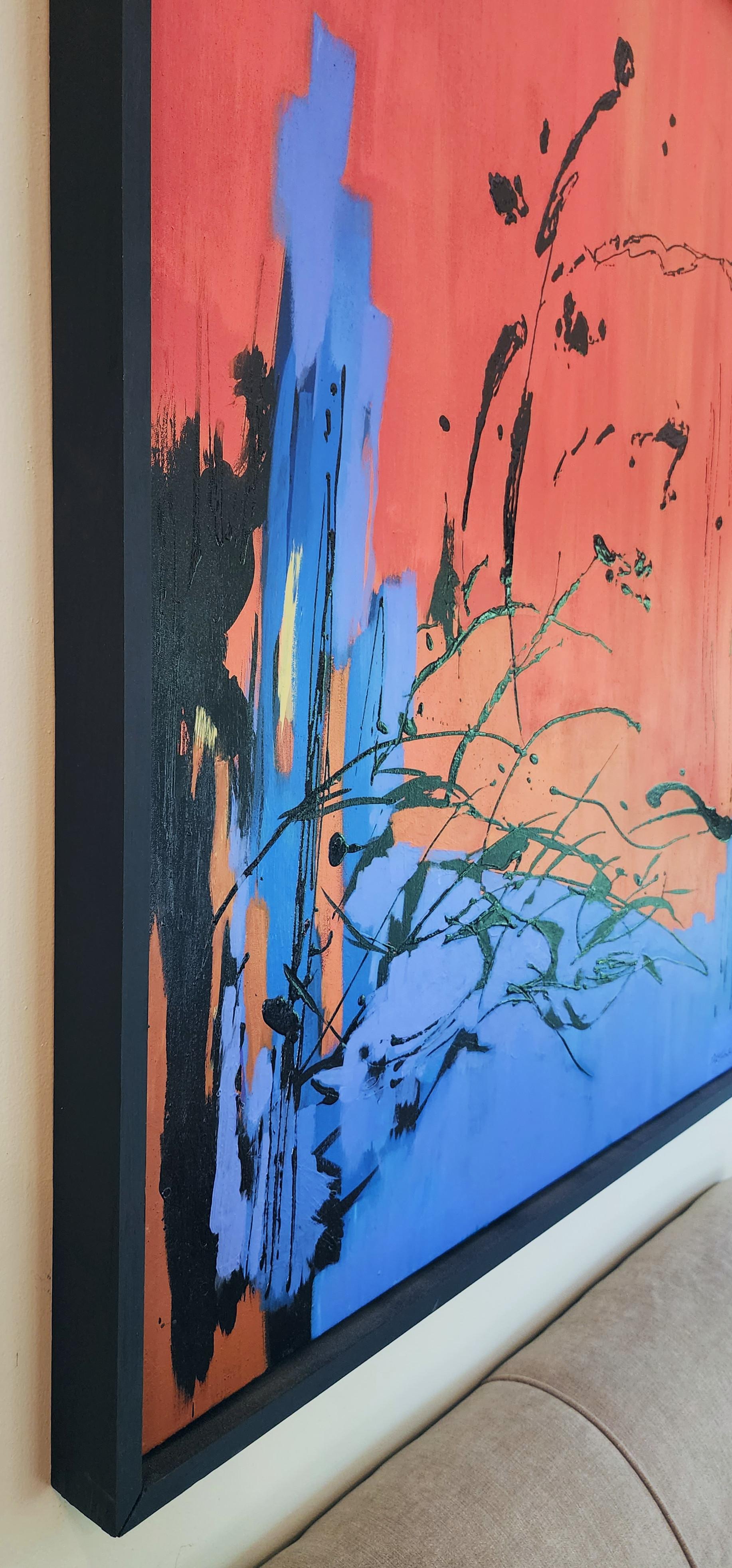 Ted Hinrichs
Veemente
Acrilico su tela
Anno: 2021
Dimensioni: 48x40in 
Con cornice: 50x42x2.5in
Firmato a mano
Il COA ha fornito
Rif.: 24802-1716
*Corniciato in Wood nero

Tag: Astratto, Acrilico, Astrazione gestuale, Rosso, Blu, Nero, Gocce,