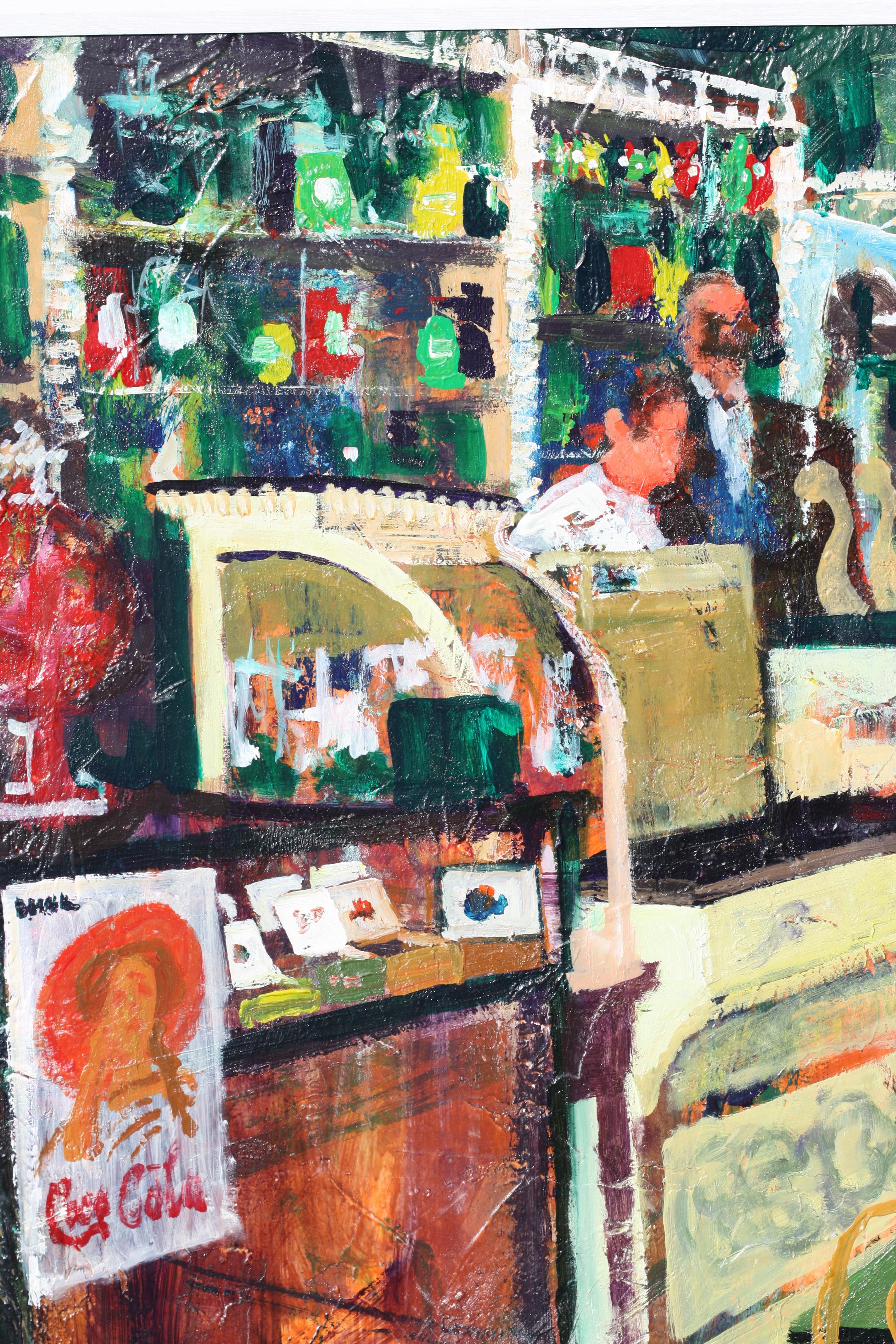 Canvas Ted Jaslow, A Sundae on Monday, 1989