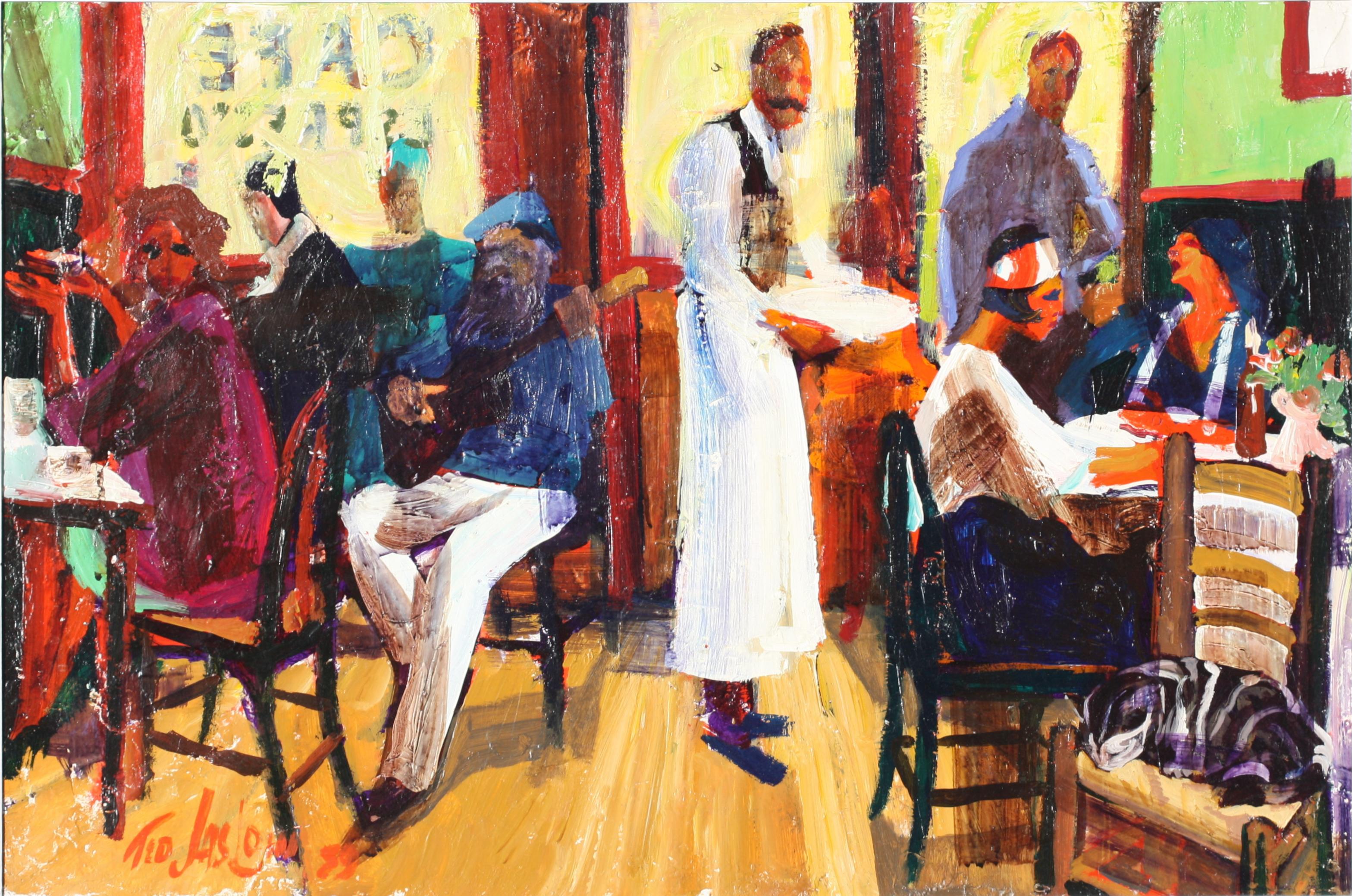 Ted Jaslow, ( Amerikaner, geb. 1934) Cafe Espresso, 1989 im Angebot 2