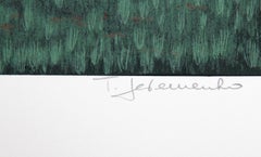 Farmhouse 1, Folk Art Screenprint by Ted Jeremenko