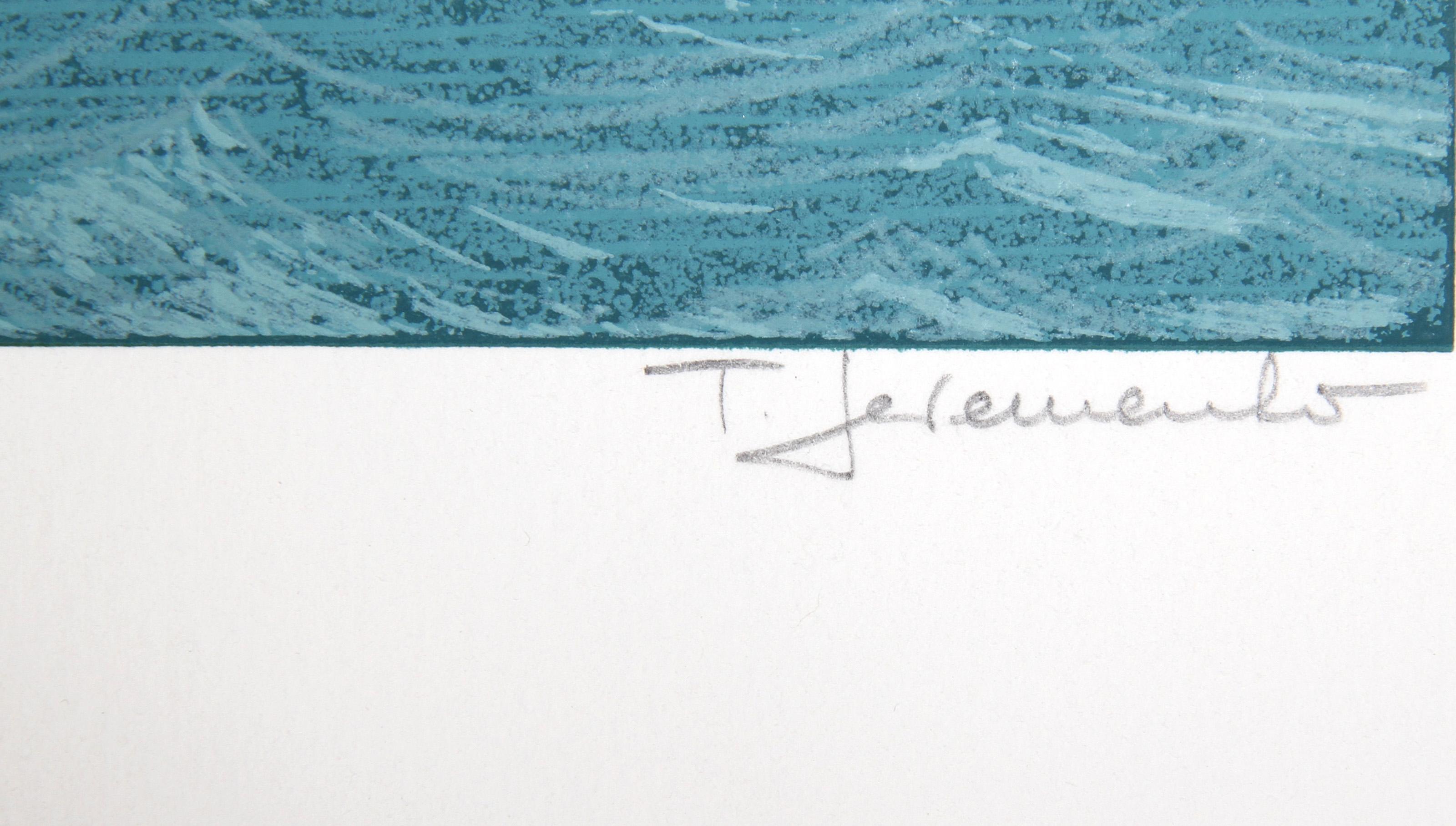 Homage to Thoreau, Folk Art Screenprint by Ted Jeremenko For Sale 1