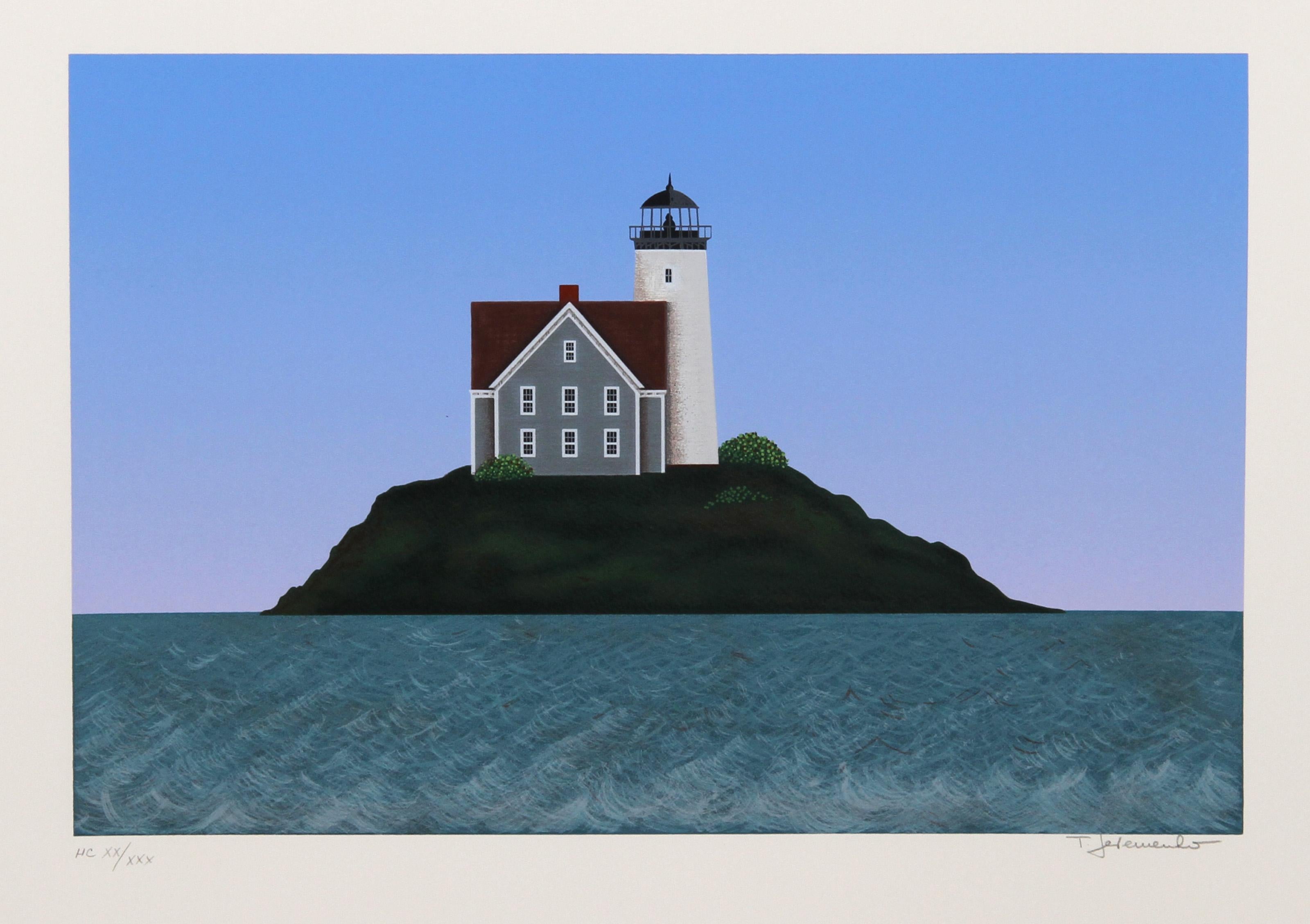 Faro I, serigrafía de arte popular de Ted Jeremenko