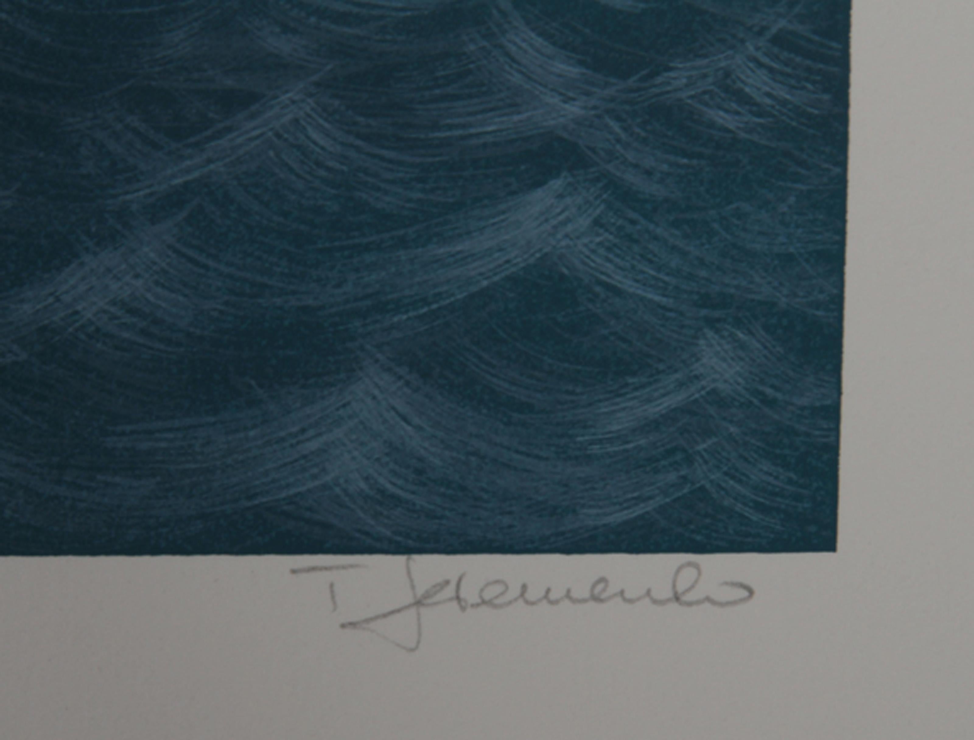Faro IV, serigrafía de arte popular de Ted Jeremenko en venta 1