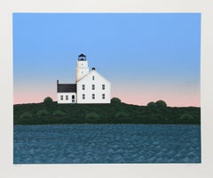 Lighthouse IV, sérigraphie d'art populaire de Ted Jeremenko