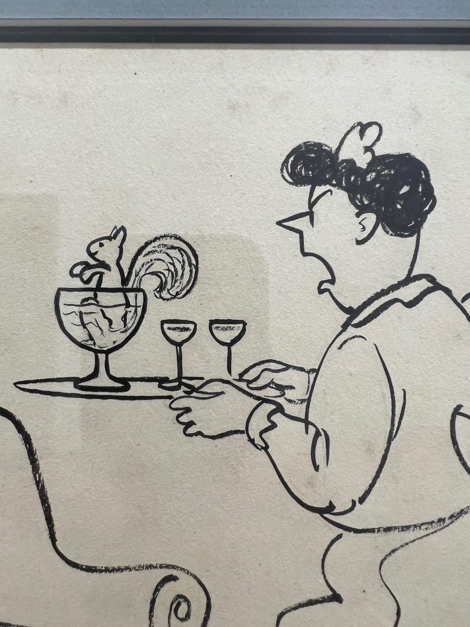 Ted Key Original Hazel Cartoon-Kunst „ Who Gets The Squirrel Whiskey“ signiert im Angebot 2