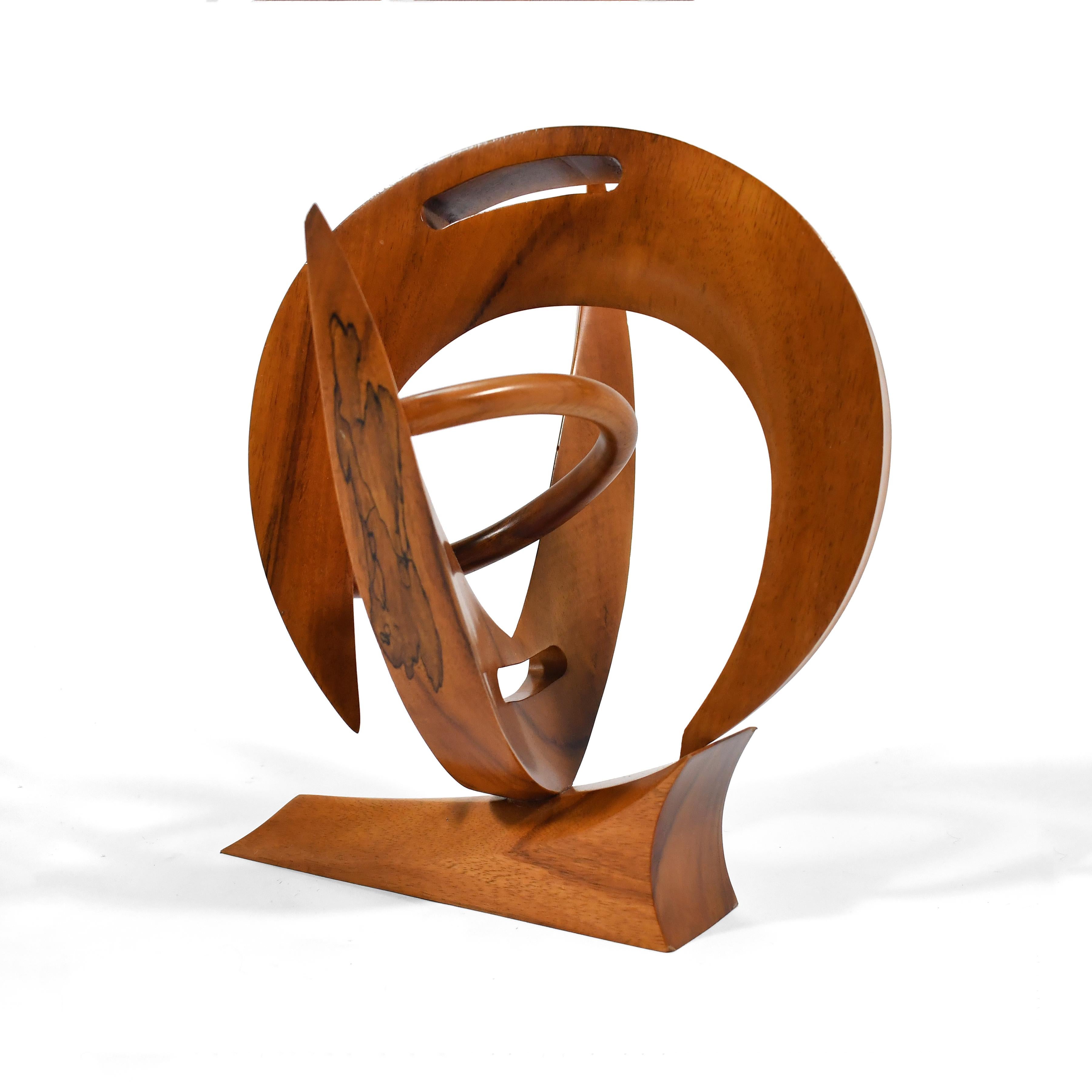 Mid-Century Modern Ted Jacox Abstract Koa Wood Sculpture
