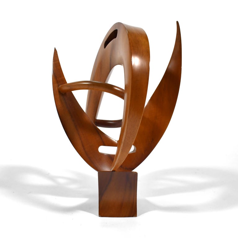 Ted Lacox Abstract Koa Wood Sculpture For Sale at 1stDibs
