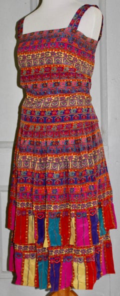 Ted Lapidus Boutique Haute Couture Paris Silk Top/Skirt