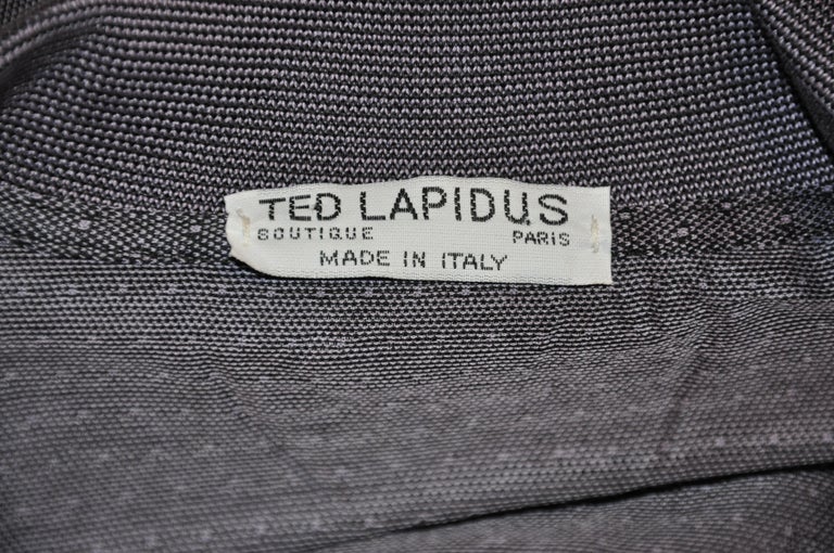 Ted Lapidus - Polo « Boutique » en coton bleu marine et noir clair à 3  boutons pour homme En vente sur 1stDibs