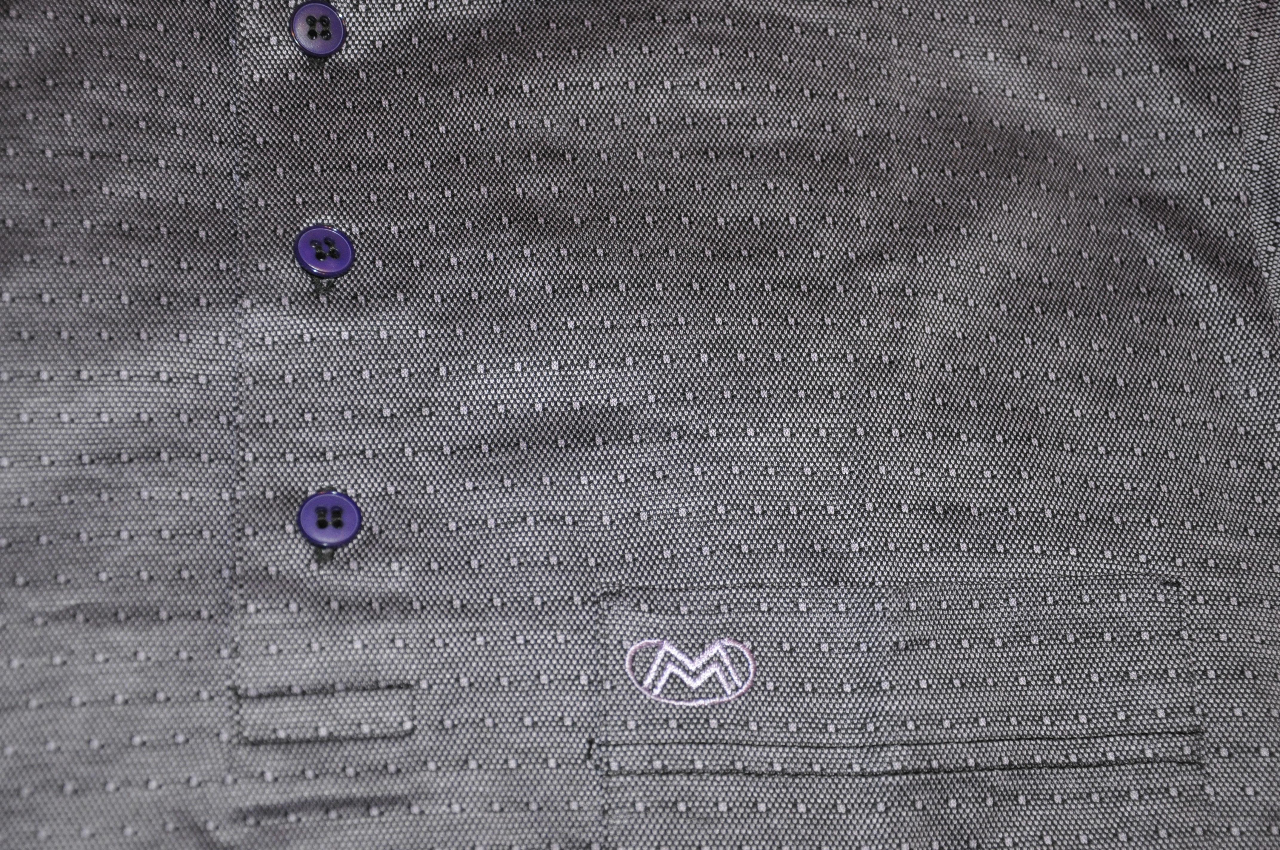 Ted Lapidus - Polo « Boutique » en coton bleu marine et noir clair à 3 boutons pour homme Unisexe en vente