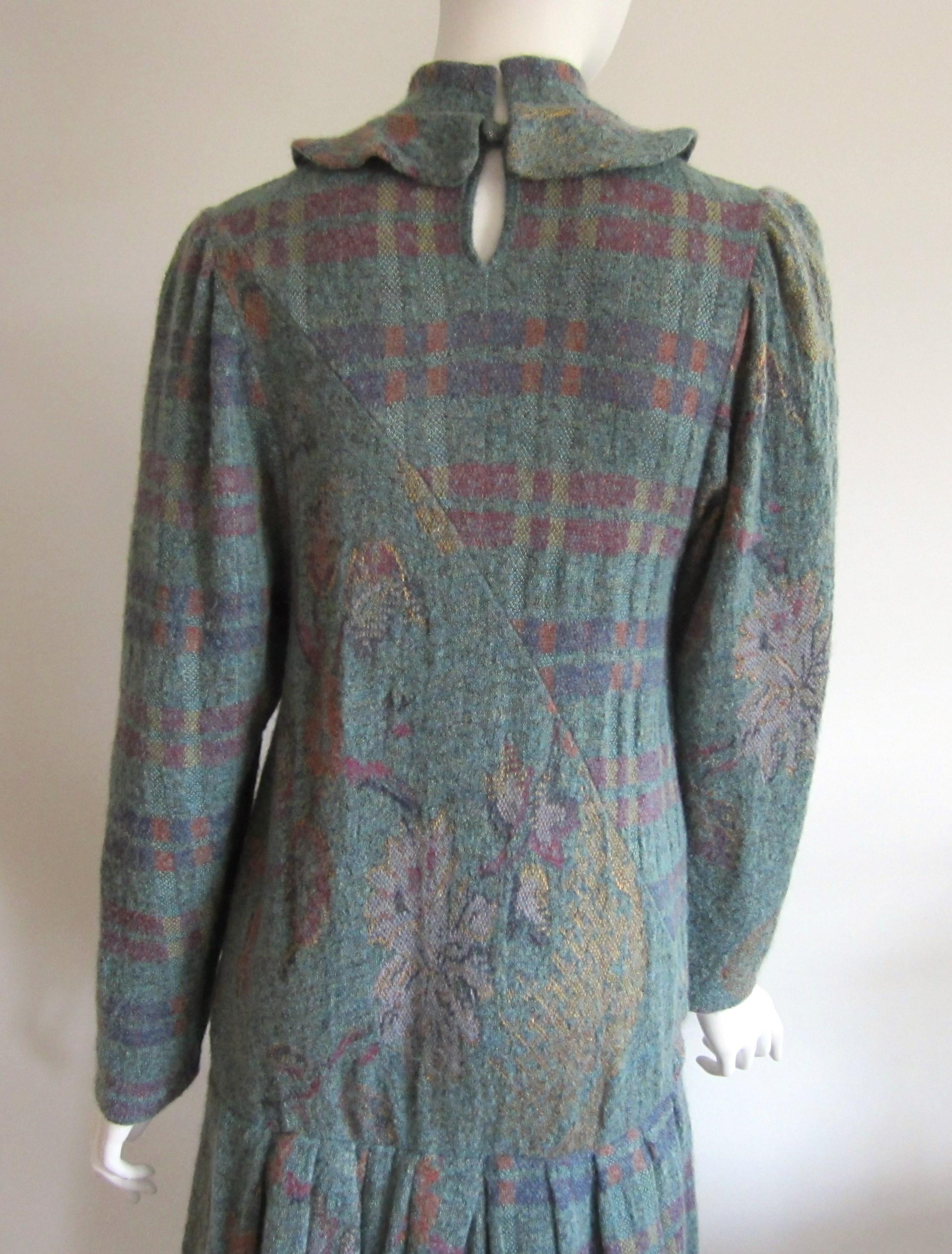 Robe Ted Lapidus Boutique Haute Couture Paris Vintage -36 années 1980 XS-S en vente 2