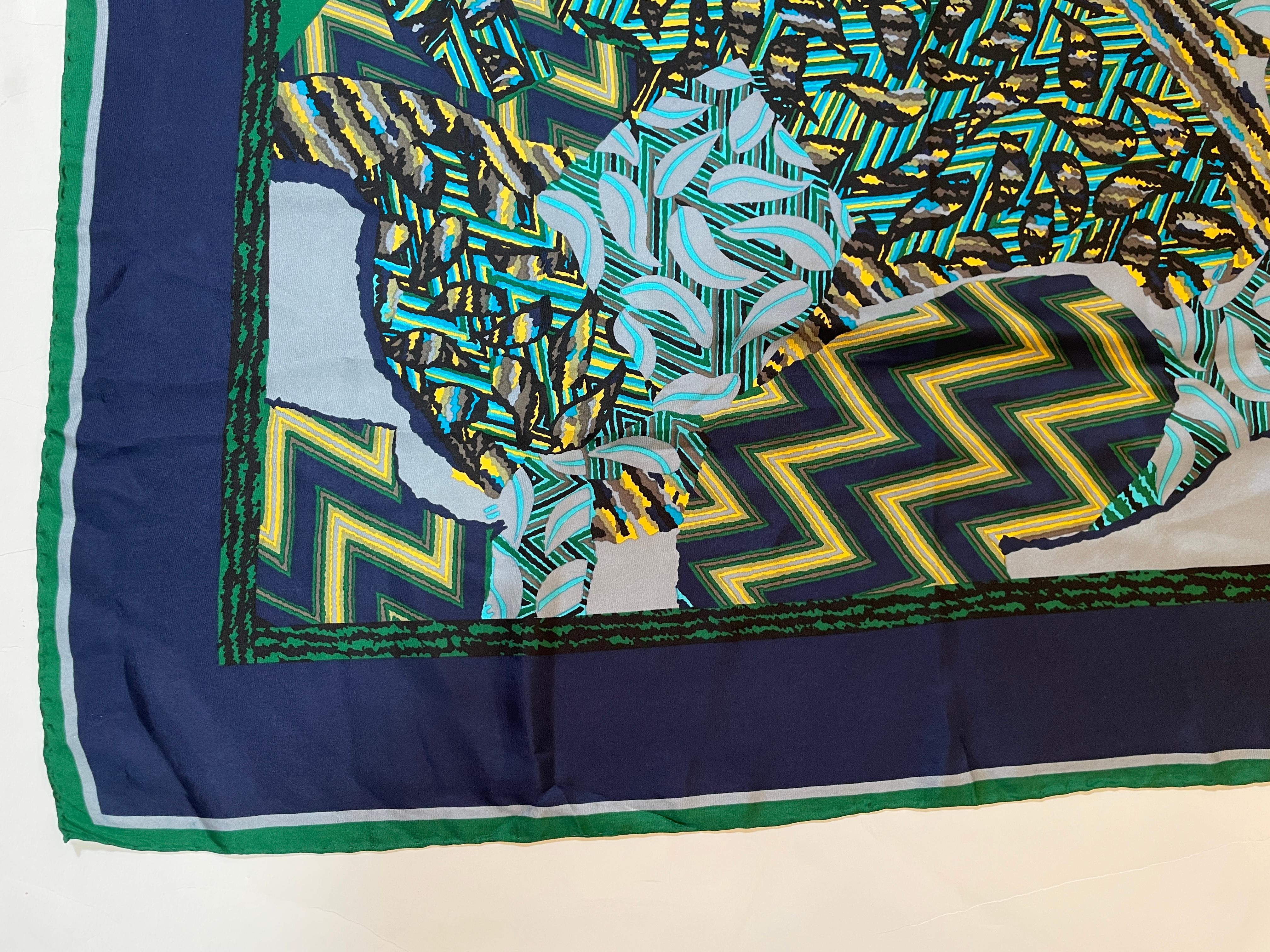 Ted Lapidus Paris Silk Scarf 1970s For Sale 1