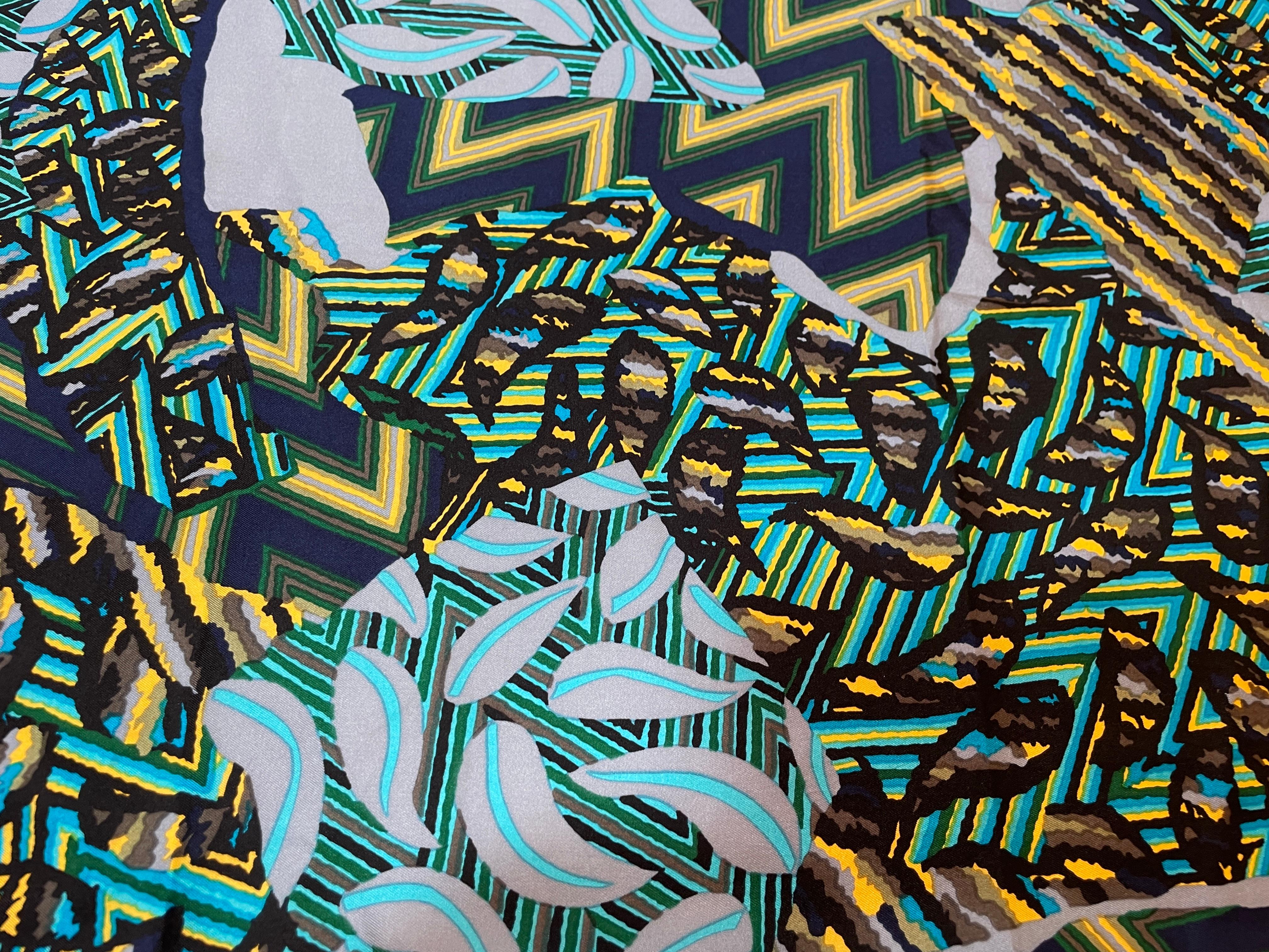 Ted Lapidus Paris Silk Scarf 1970s For Sale 2