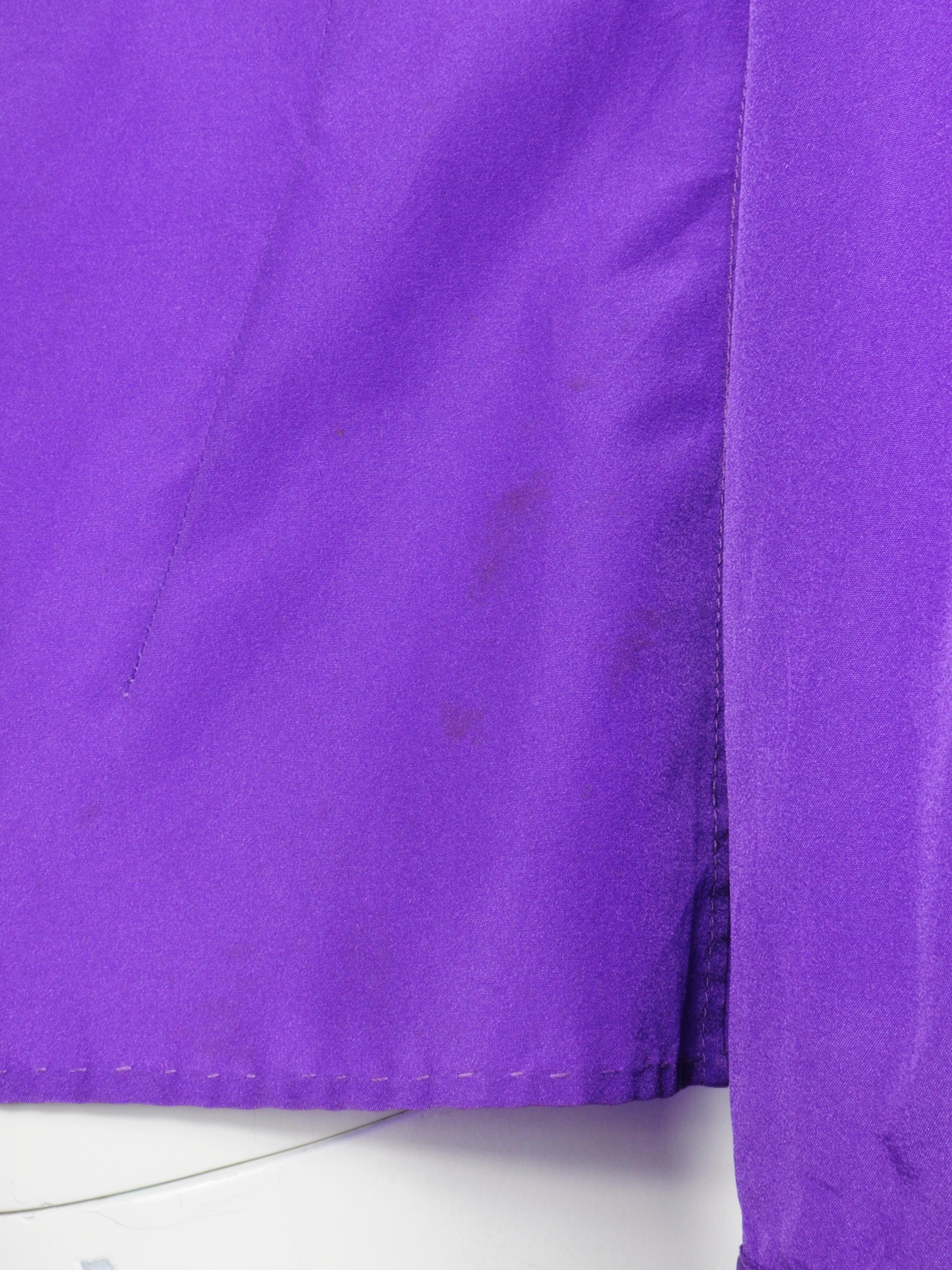 Ted Lapidus Blusa militar morada Años 70 en venta 1