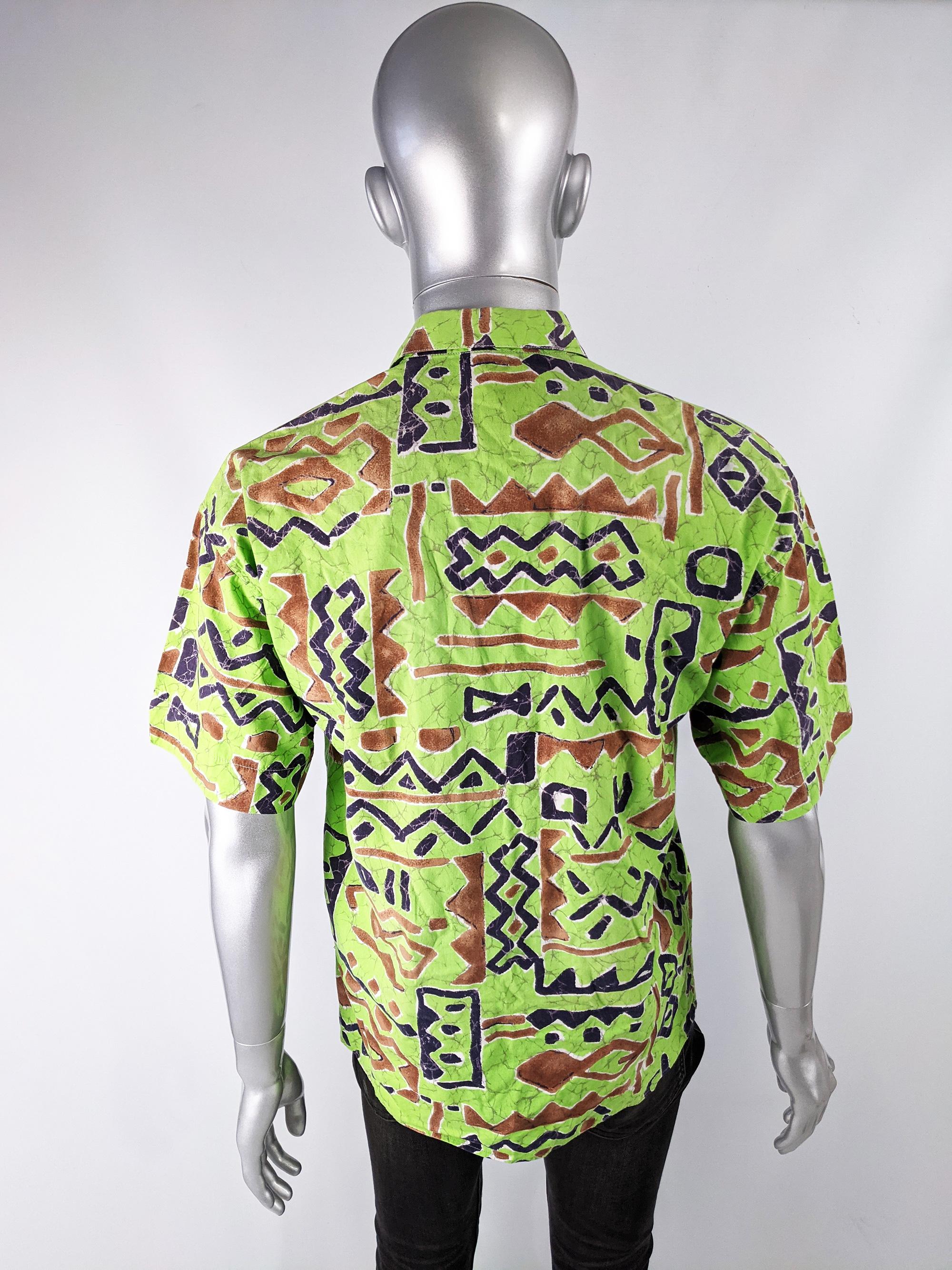 Ted Lapidus Vintage 1980s Mens Short Sleeve Shirt 1