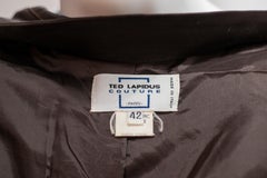 Ted Lapidus Vintage Brown and Gold Jacket with Lace