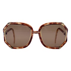 Gafas de sol oversize Ted Lapidus Vintage marrones TL1002 Cristales