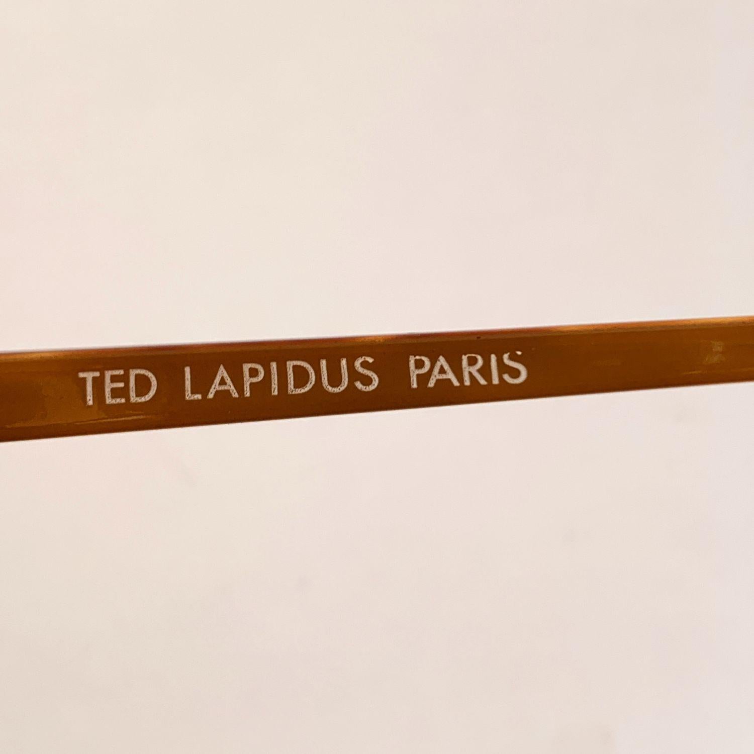 Ted Lapidus Vintage TL 1502 Sunglasses Crystals 58-14 130mm 2
