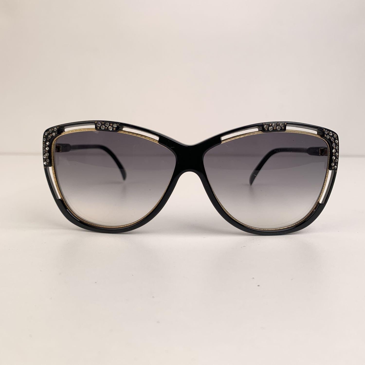 Ted Lapidus Vintage TL 17 01 Sunglasses Crystals 62-16 130mm In Excellent Condition In Rome, Rome