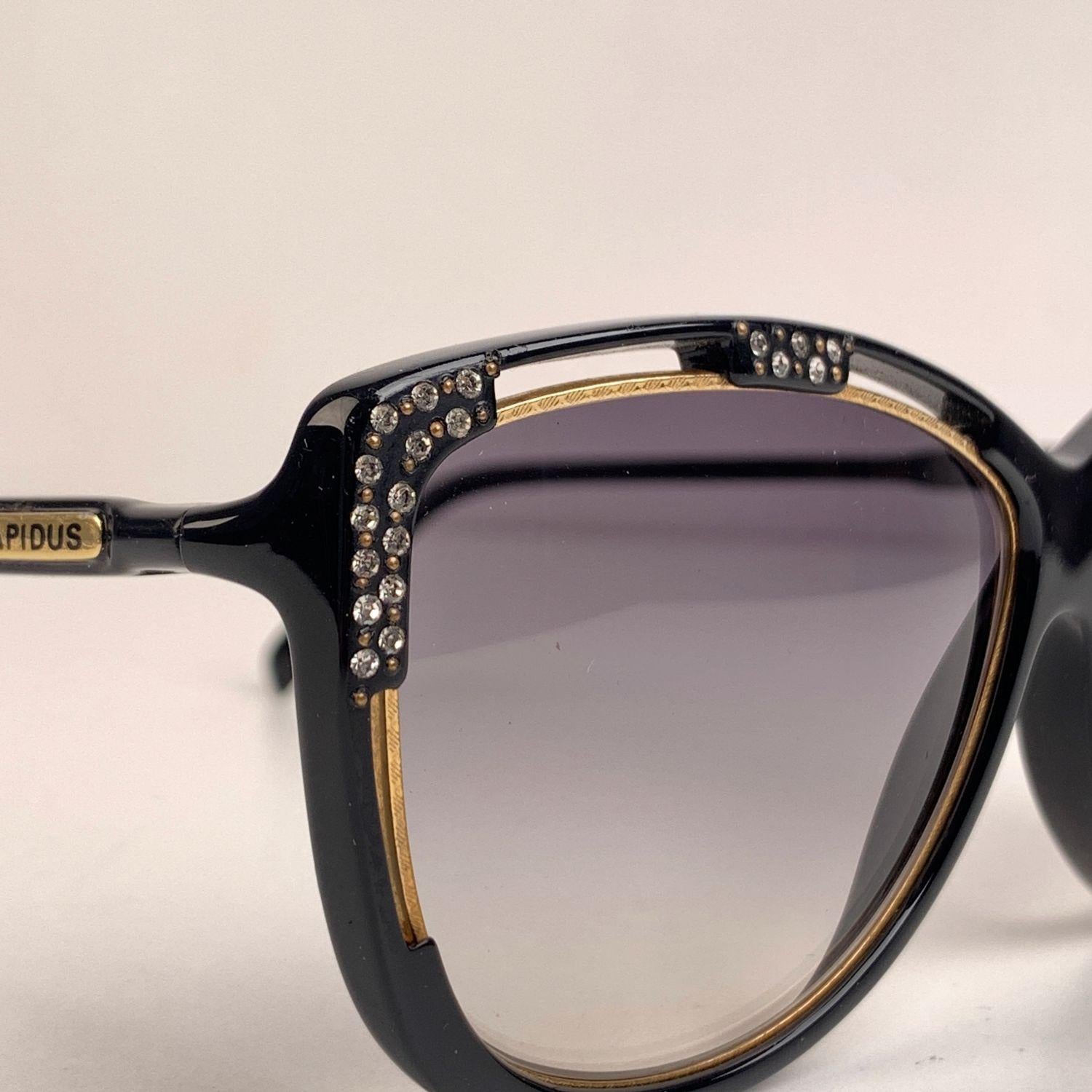 Ted Lapidus Vintage TL 17 01 Sunglasses Crystals 62-16 130mm 1