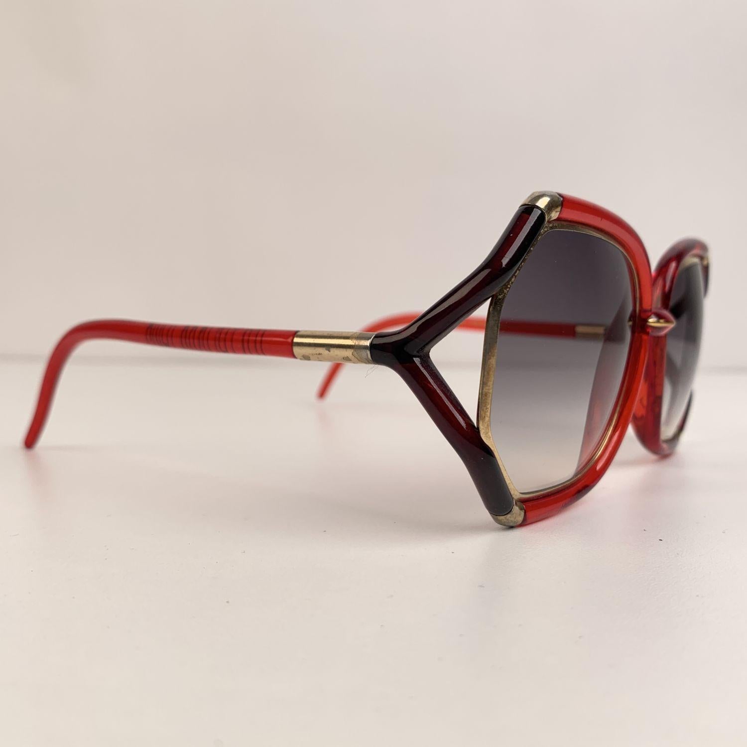 Women's Ted Lapiudus Vintage Red Black Sunglasses TL10 56-16 135mm