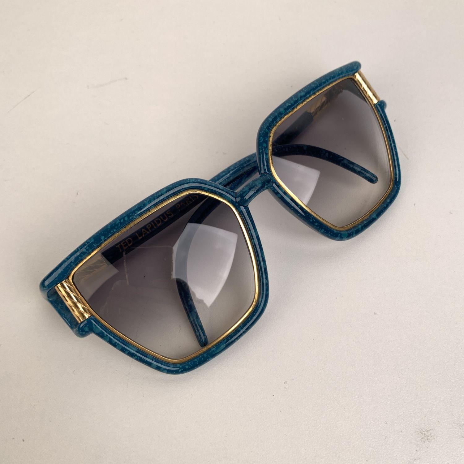 Ted Lapiudus Vintage Turquoise Sunglasses TL1206 54-12 130mm 1