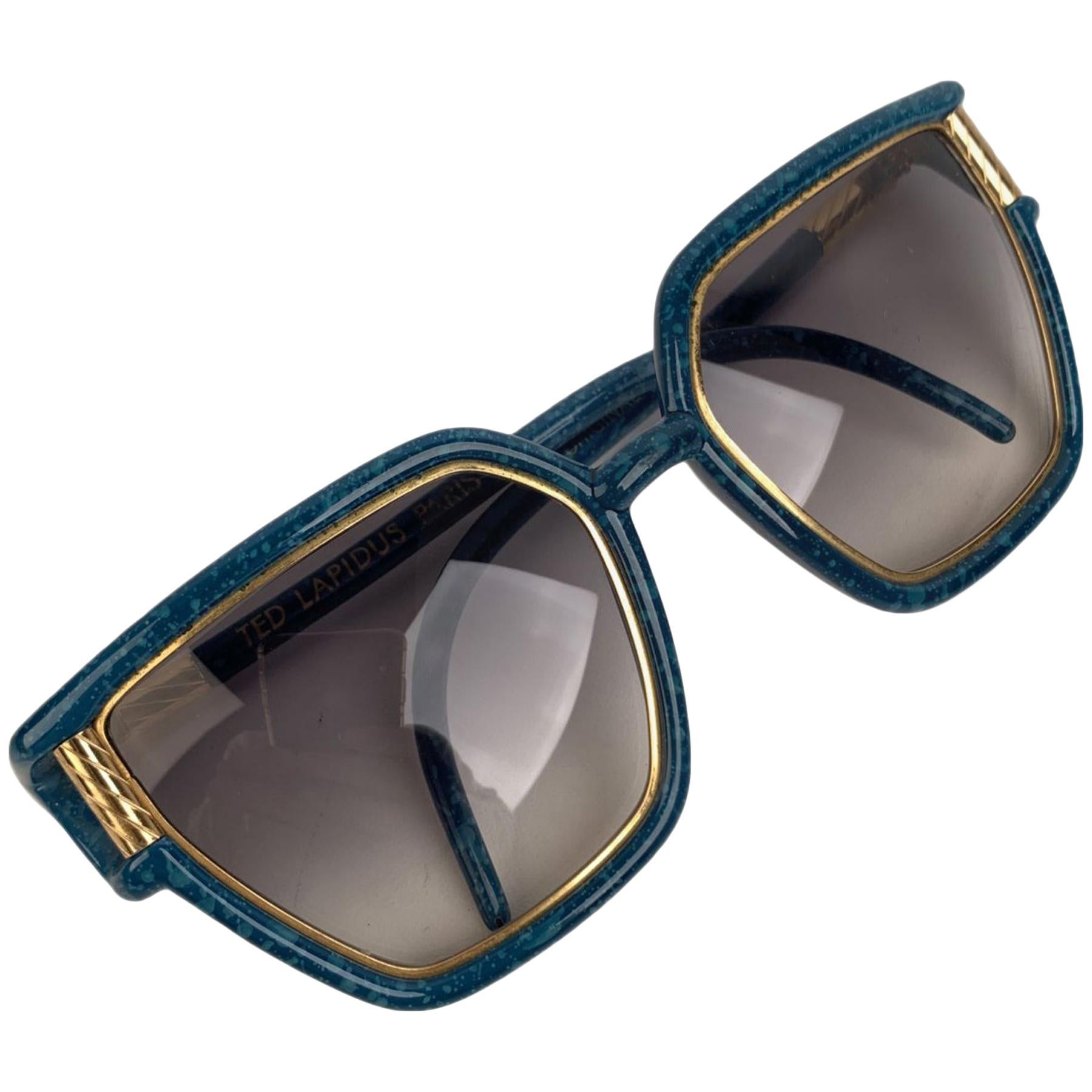 Ted Lapiudus Vintage Turquoise Sunglasses TL1206 54-12 130mm