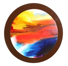 Vagues abstraites, peinture acrylique abstraite de Ted Lownik