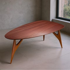 Ted Mahogany MEDIUM Dining Table in Solid Sapelli Mahogany