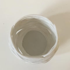 Ted Muheling Nymphenburg Porcelain White Bird’s Nest Votive