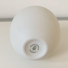 Ted Muheling Nymphenburg Porcelain White Glazed Small Egg Vase