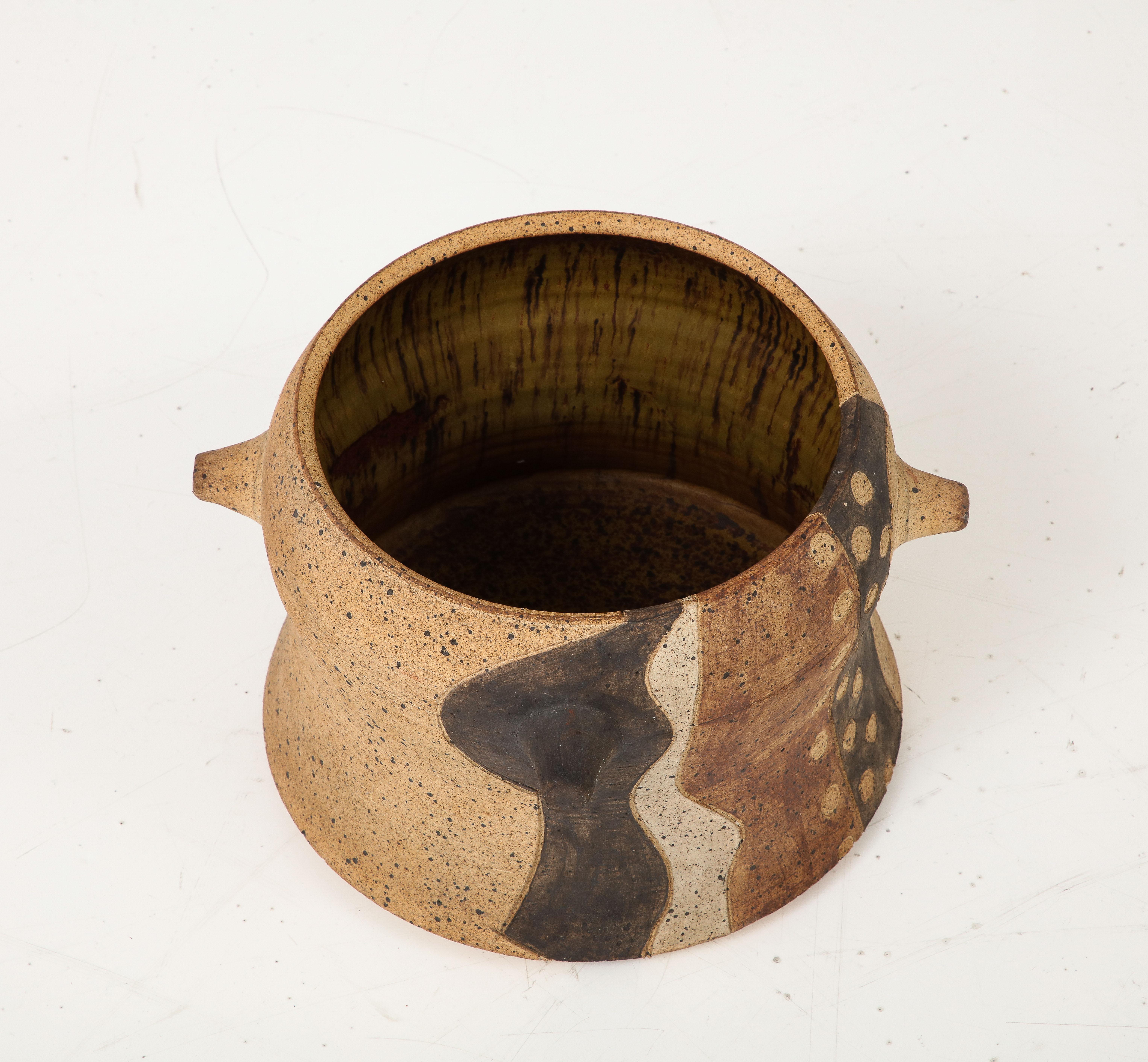 Ted Randall - Vase en poterie décorative moderniste 4