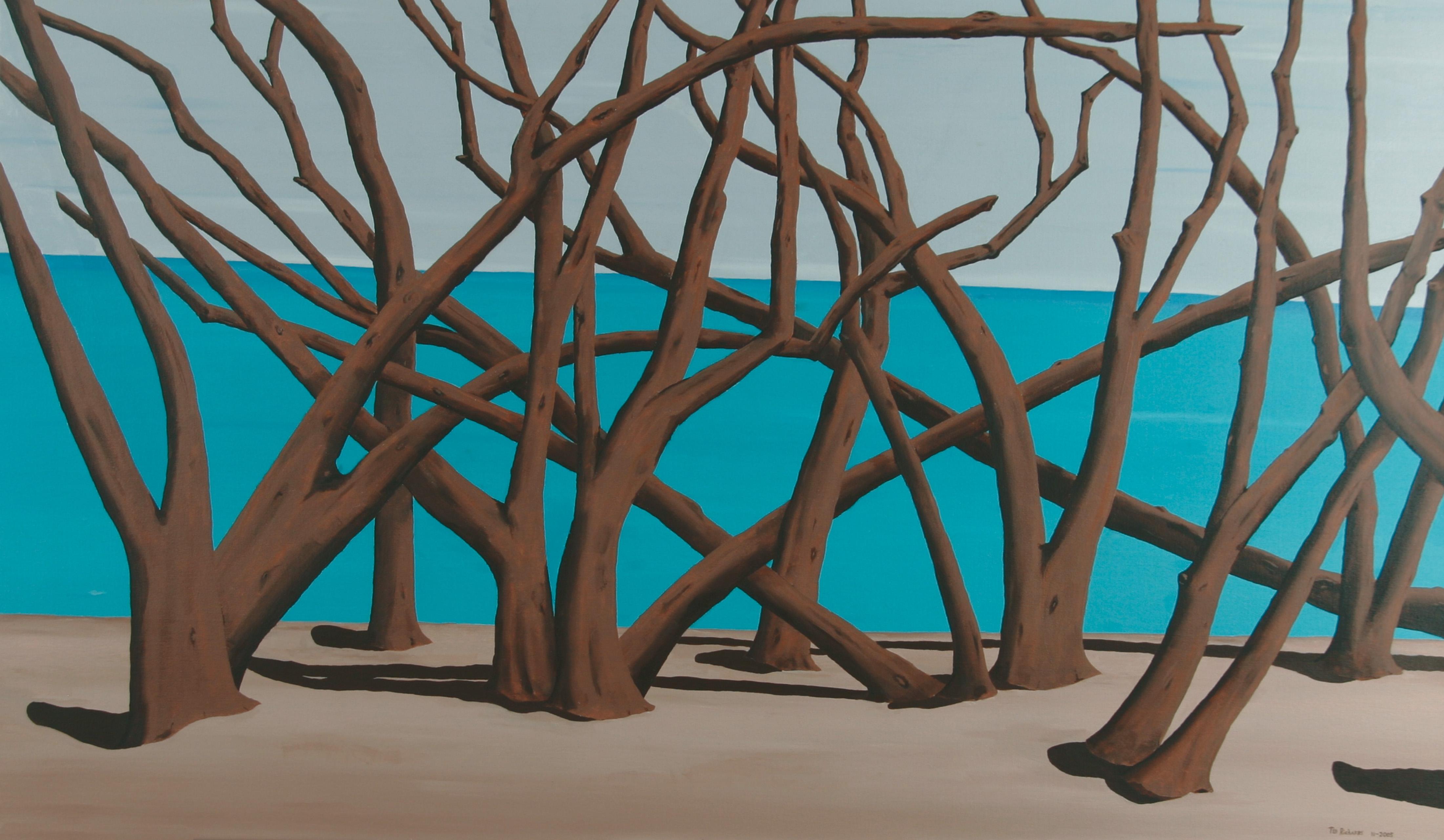 Irie, Pittura, Acrilico su tela - Painting di Ted Richards