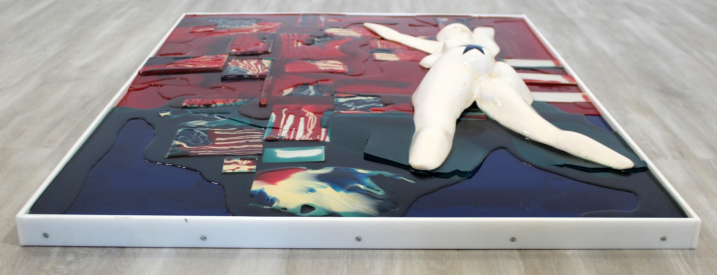 Mid-Century Modern Ted Striewski Untitled 3D Nude Resin 1971 Original Pop Art